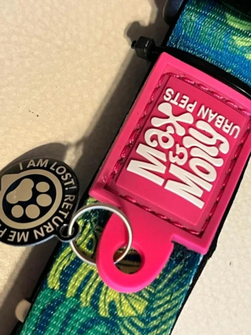 Gorgeous Max & Molly German engineered dog collar L - tropical design
